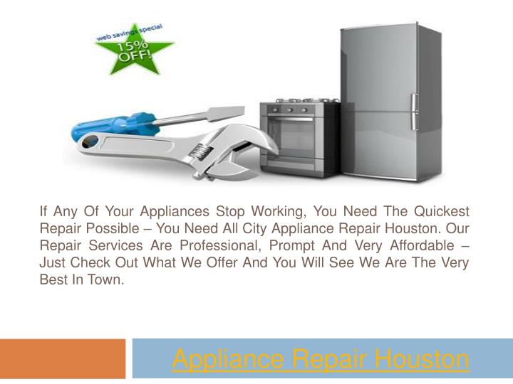appliance repair houston