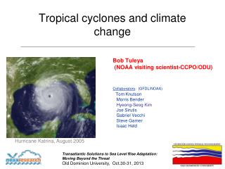 Tropical cyclones and climate change