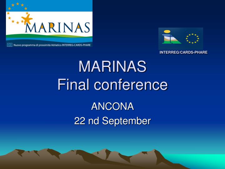 interreg cards phare marinas final conference