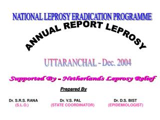 ANNUAL REPORT LEPROSY