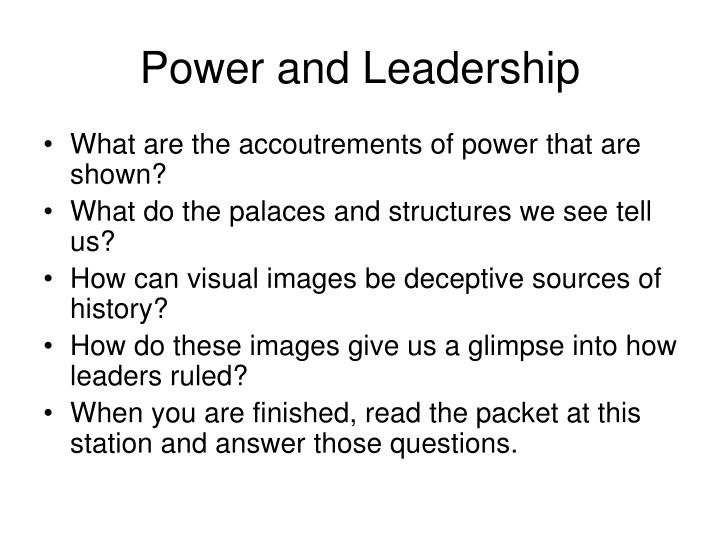 power and leadership