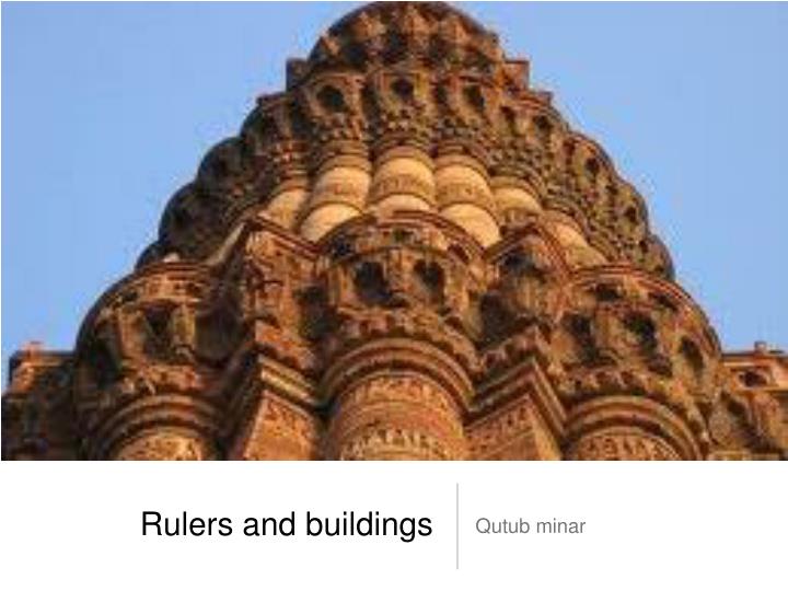rulers and buildings