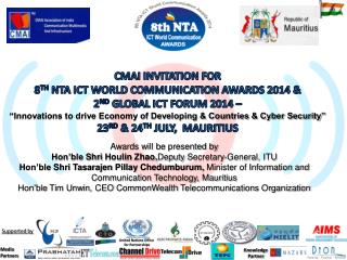 CMAI invitation for 8 th nta ict world communication awards 2014 &amp;