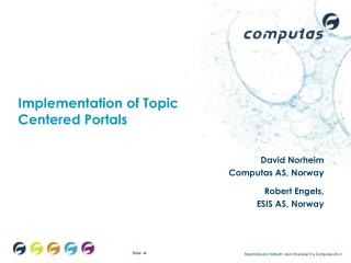 Implementation of Topic Centered Portals