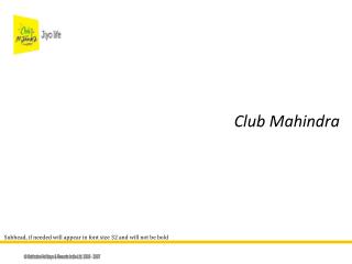Club Mahindra