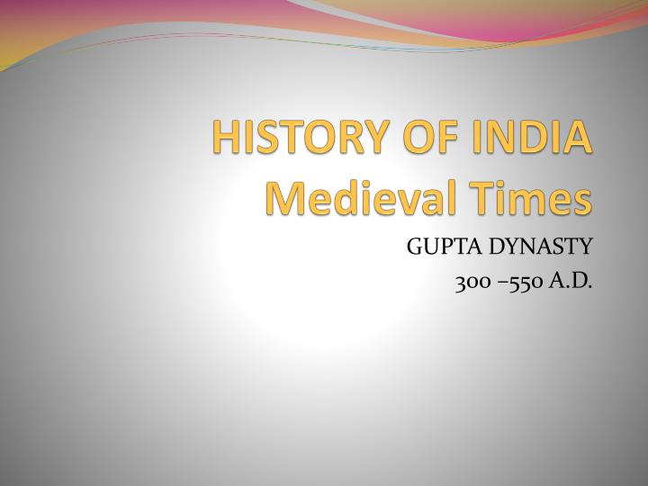 history of india medieval times