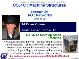 TA Brian Zimmer inst.eecs/~cs61c-th
