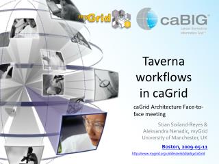 Taverna workflows in caGrid