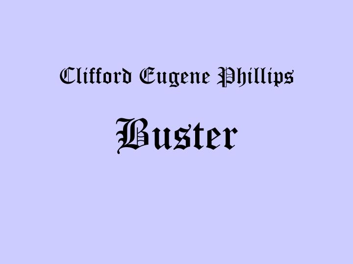 clifford eugene phillips