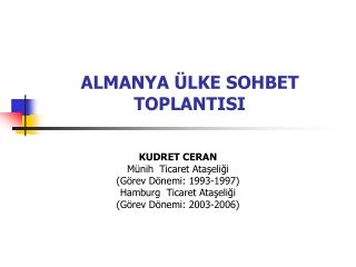 almanya lke sohbet toplantisi