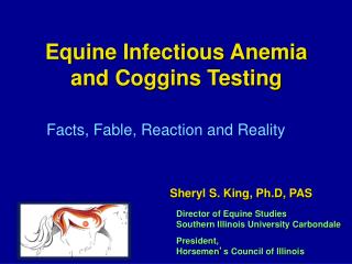 Equine Infectious Anemia and Coggins Testing