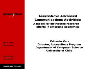 AccessNova Advanced Communications Activities:
