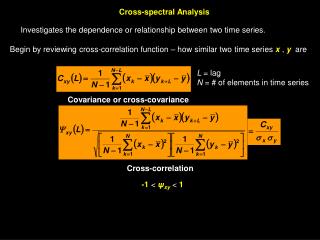 Cross-spectral Analysis