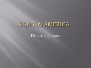 Sikhs in America