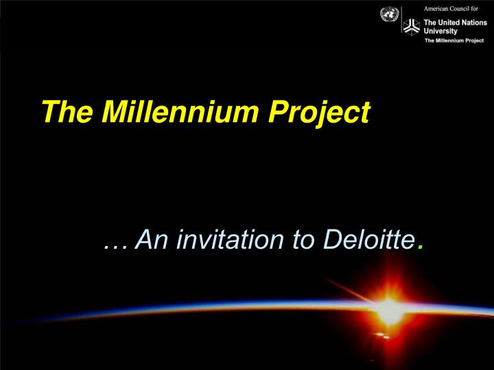 the millennium project