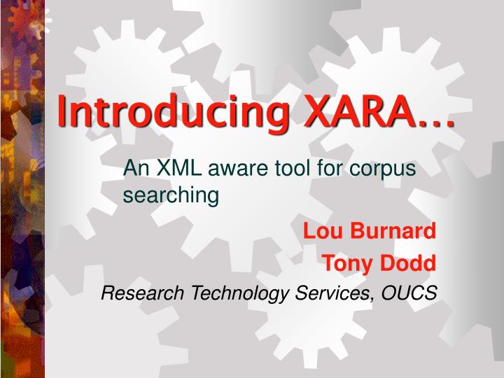 introducing xara