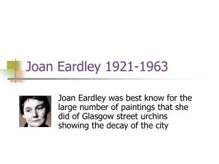 Joan Eardley 1921-1963