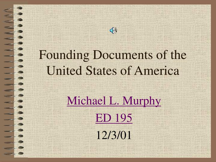 founding documents of the united states of america