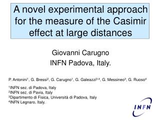 A novel experimental approach for the measure of the Casimir effect at large distances