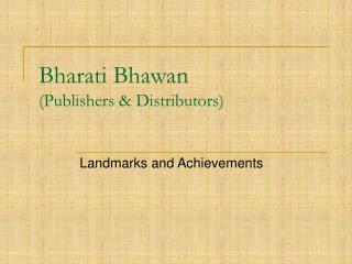 bharati bhawan publishers distributors