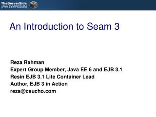 An Introduction to Seam 3