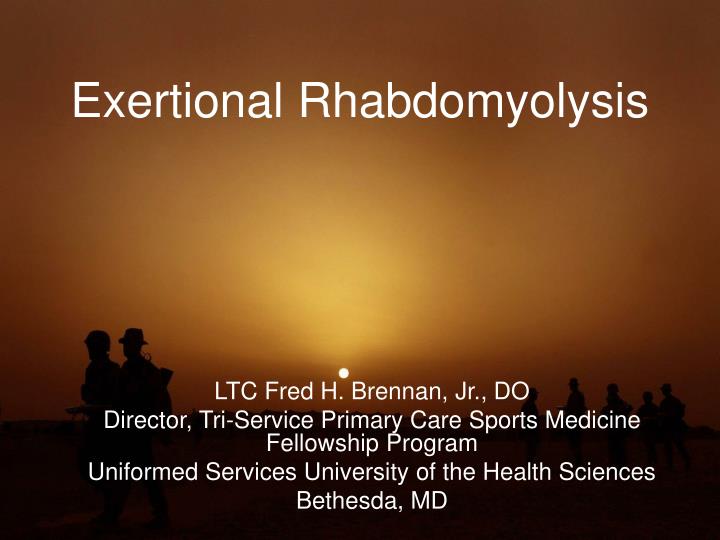 exertional rhabdomyolysis