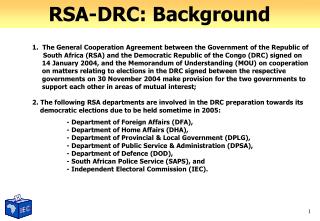 RSA-DRC: Background