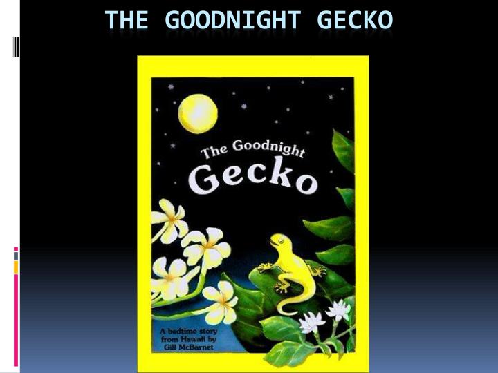 the goodnight gecko