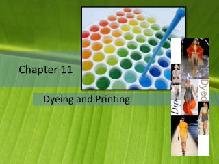 Chapter 11 Dyeing and Printing