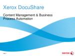 Xerox DocuShare - slide 1