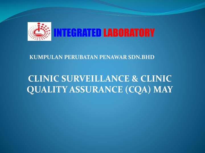 clinic surveillance clinic quality assurance cqa may