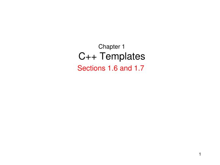 chapter 1 c templates