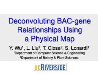 Deconvoluting BAC-gene Relationships Using a Physical Map