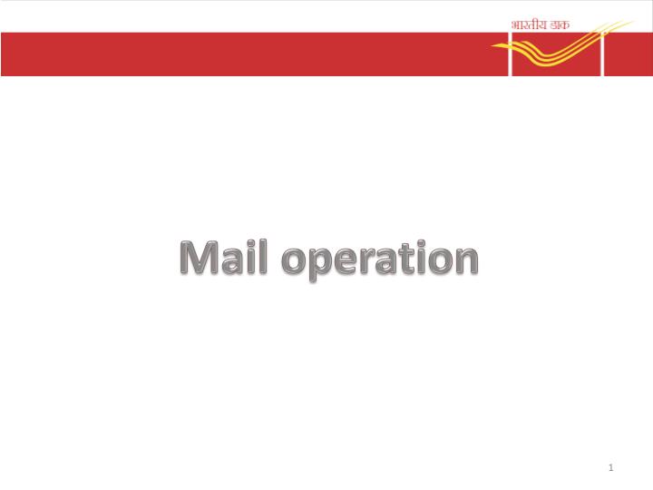 mail operation