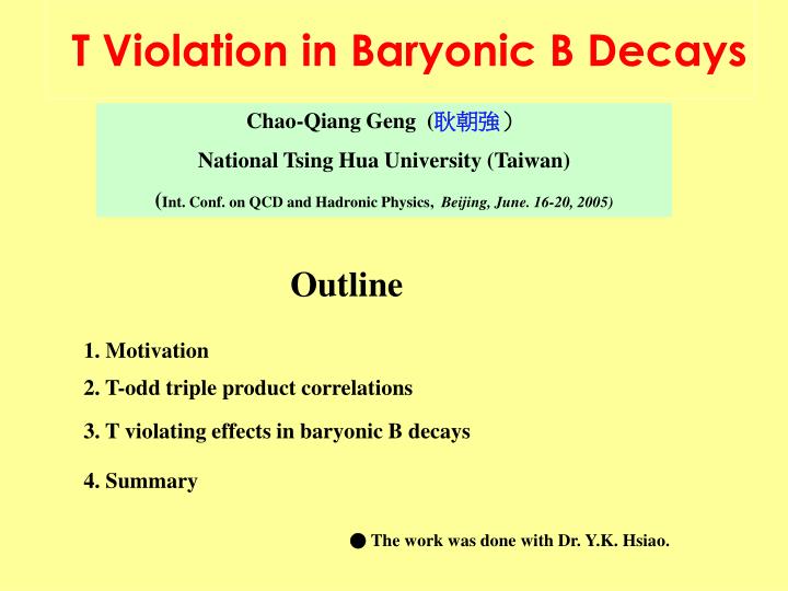 t violation in baryonic b decays