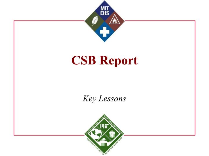csb report
