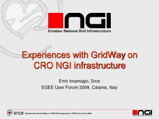 Experiences with GridWay on CRO NGI infrastructure