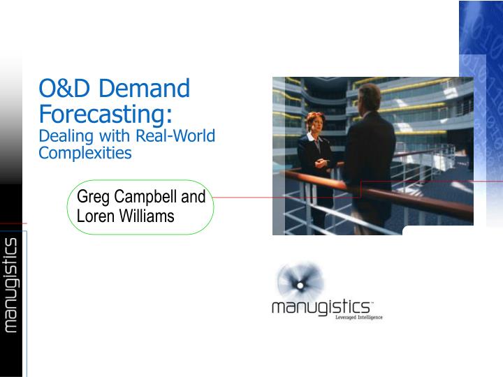 o d demand forecasting dealing with real world complexities