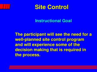 Site Control