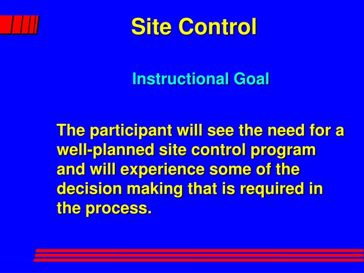site control