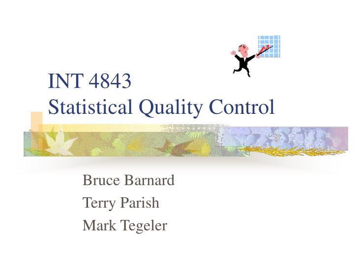 int 4843 statistical quality control