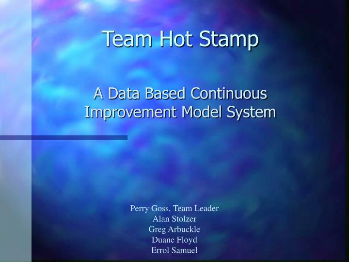 team hot stamp