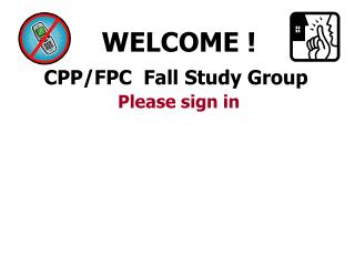 CPP/FPC Fall Study Group