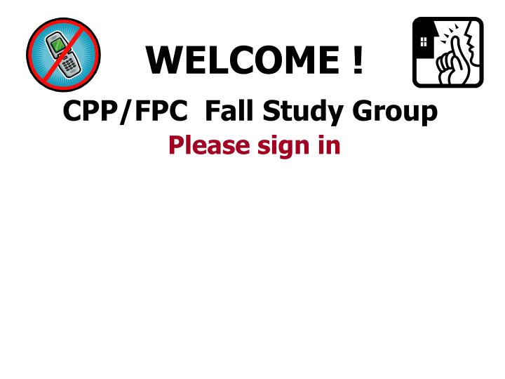 cpp fpc fall study group