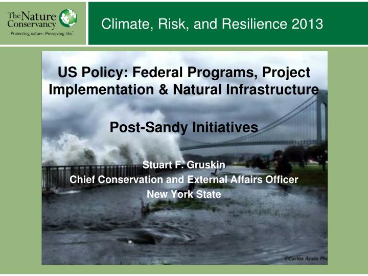 climate risk and resilience 2013