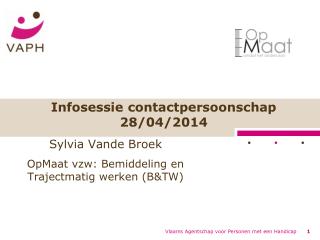 sylvia vande broek opmaat vzw bemiddeling en trajectmatig werken b tw