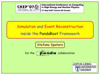 Simulation and Event Reconstruction inside the PandaRoot Framework