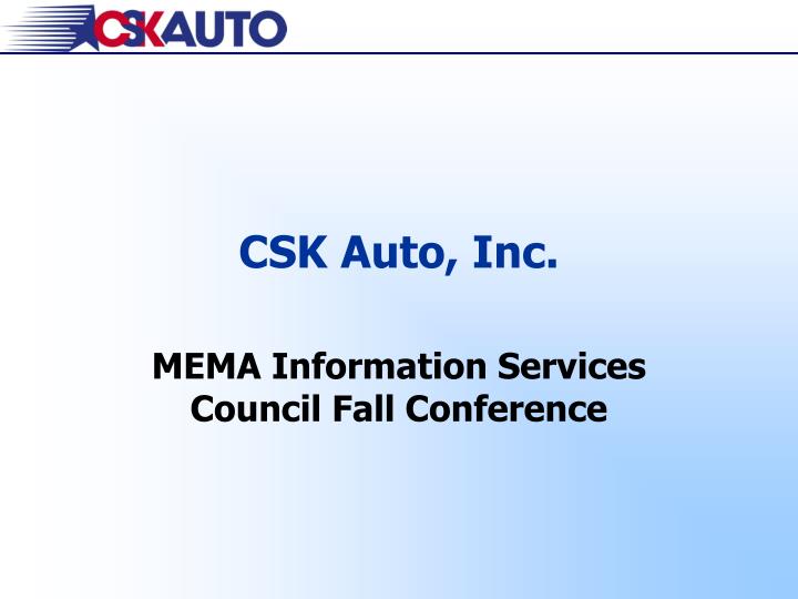 csk auto inc