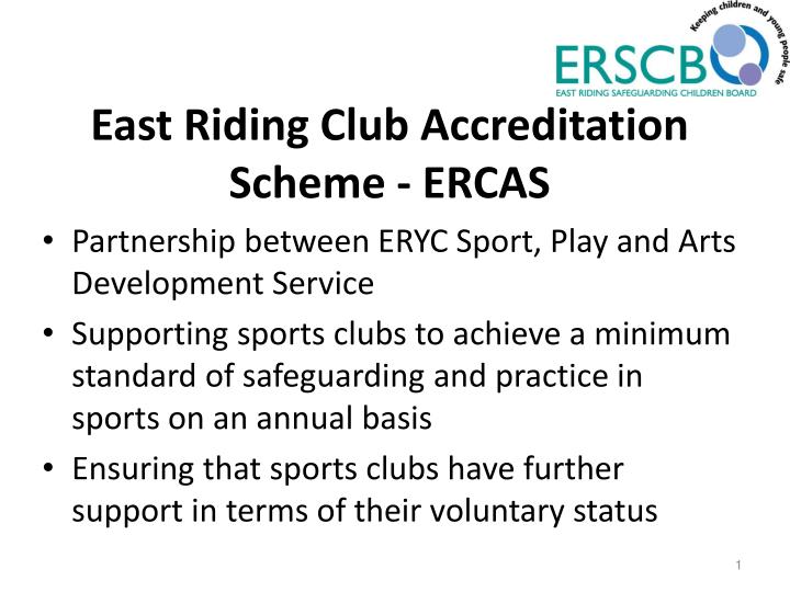 east riding club accreditation scheme ercas