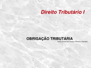 direito tribut rio i